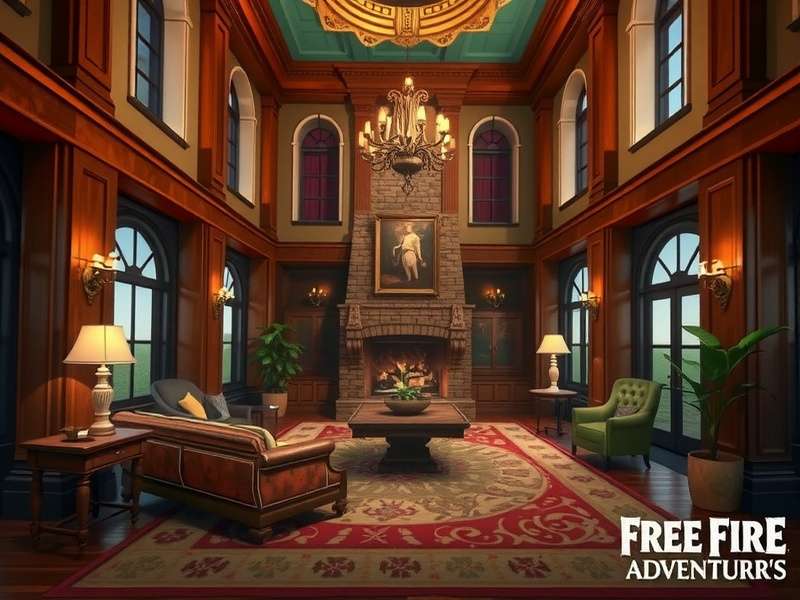 Free Fire Adventurers - Main Game Lobby with Indian Characters Free Fire Adventurers Main Lobby